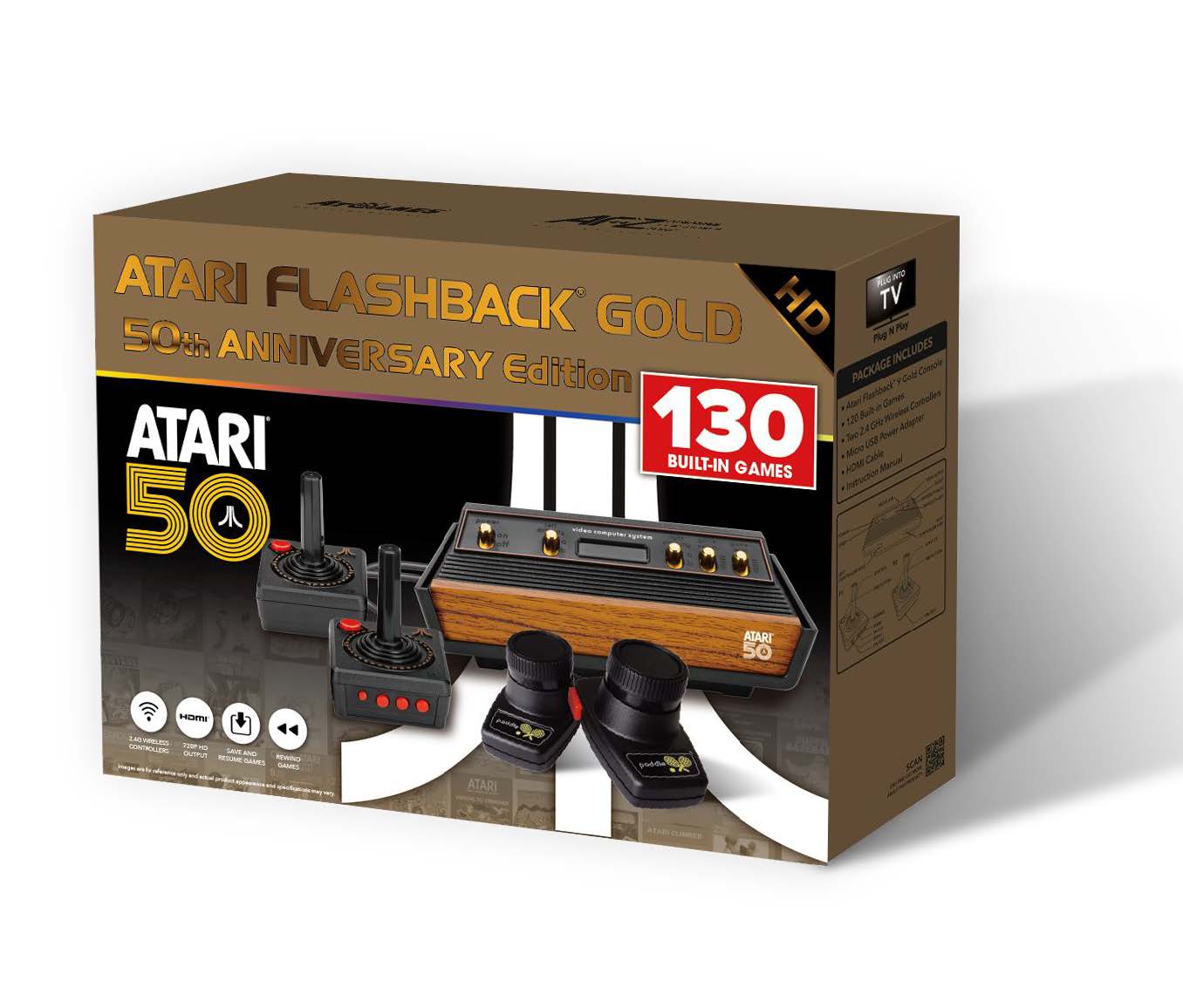 Buy Atari Flashback Gold Console with 130 Built-In Games- 50th