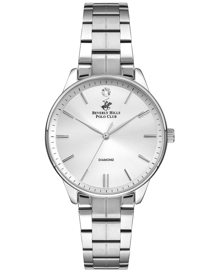 Buy BEVERLY HILLS POLO CLUB Women s Analog Silver Sunray Dial