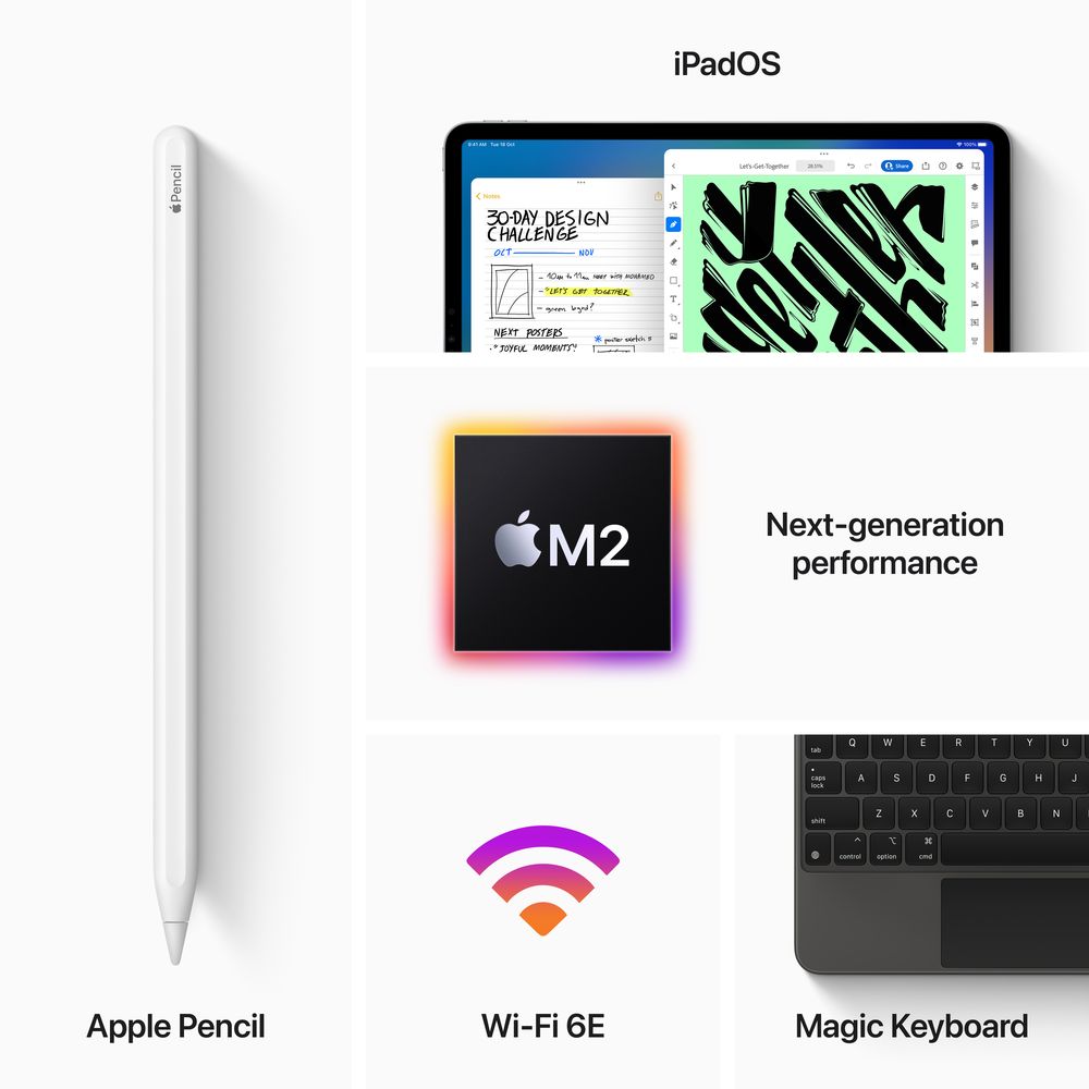 Buy iPad Pro M2 11-inch (2022) – WiFi 128GB Space Grey – Middle 