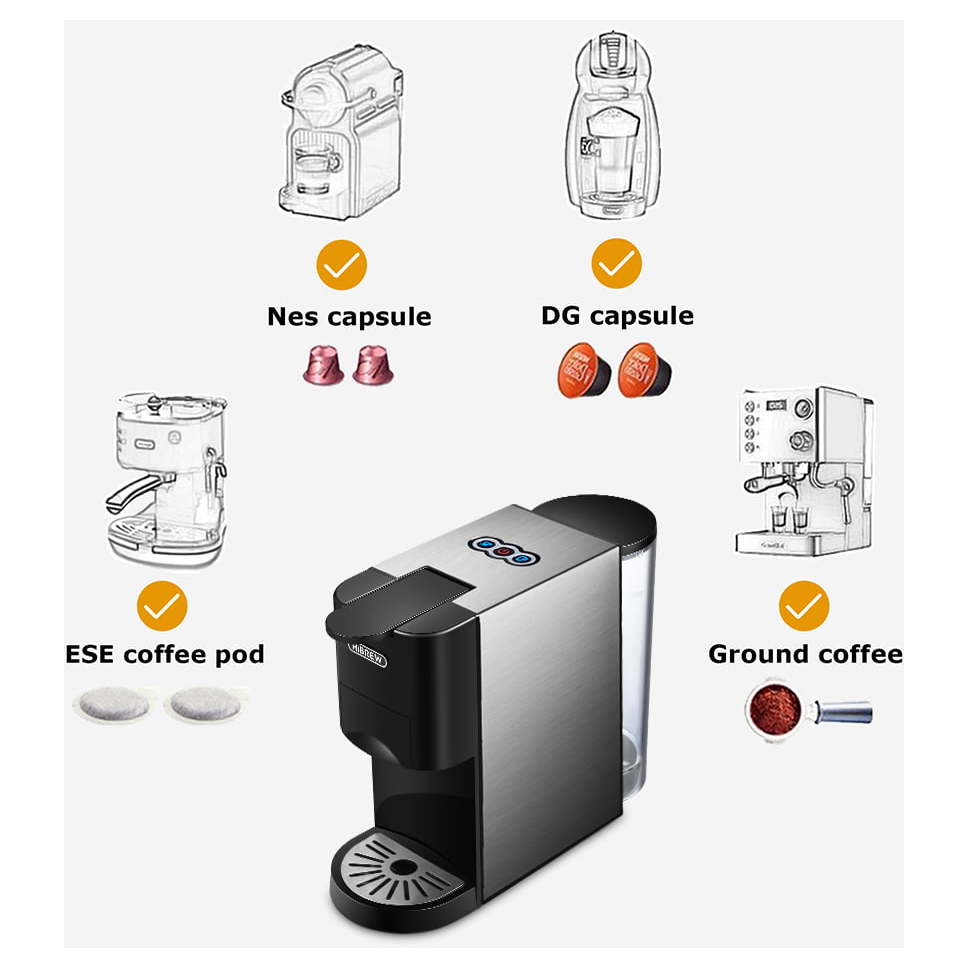 Buy HiBREW 4 in 1 Coffee Machine White Online at Sharaf DG, Bahrain