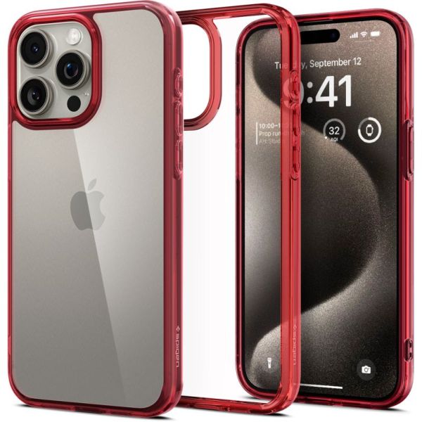 Buy Spigen Ultra Hybrid Designed For Iphone 13 Pro Case Cover – Red Crystal  Online in UAE