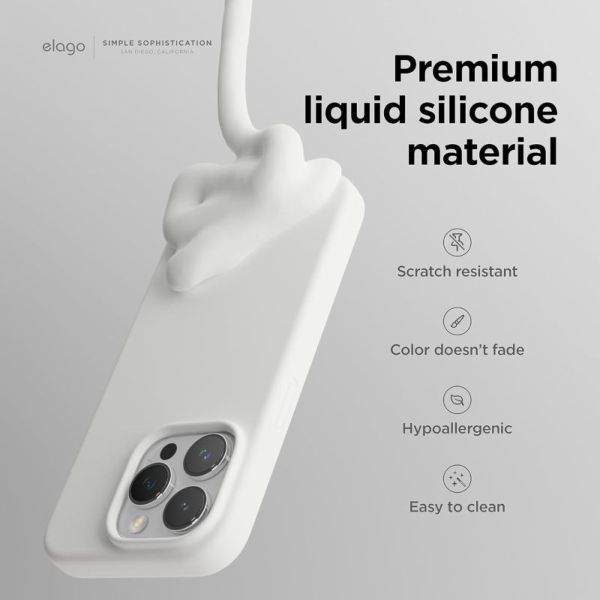 elago Premium Silicone Case for iPhone 11 Pro [11 Colors] White