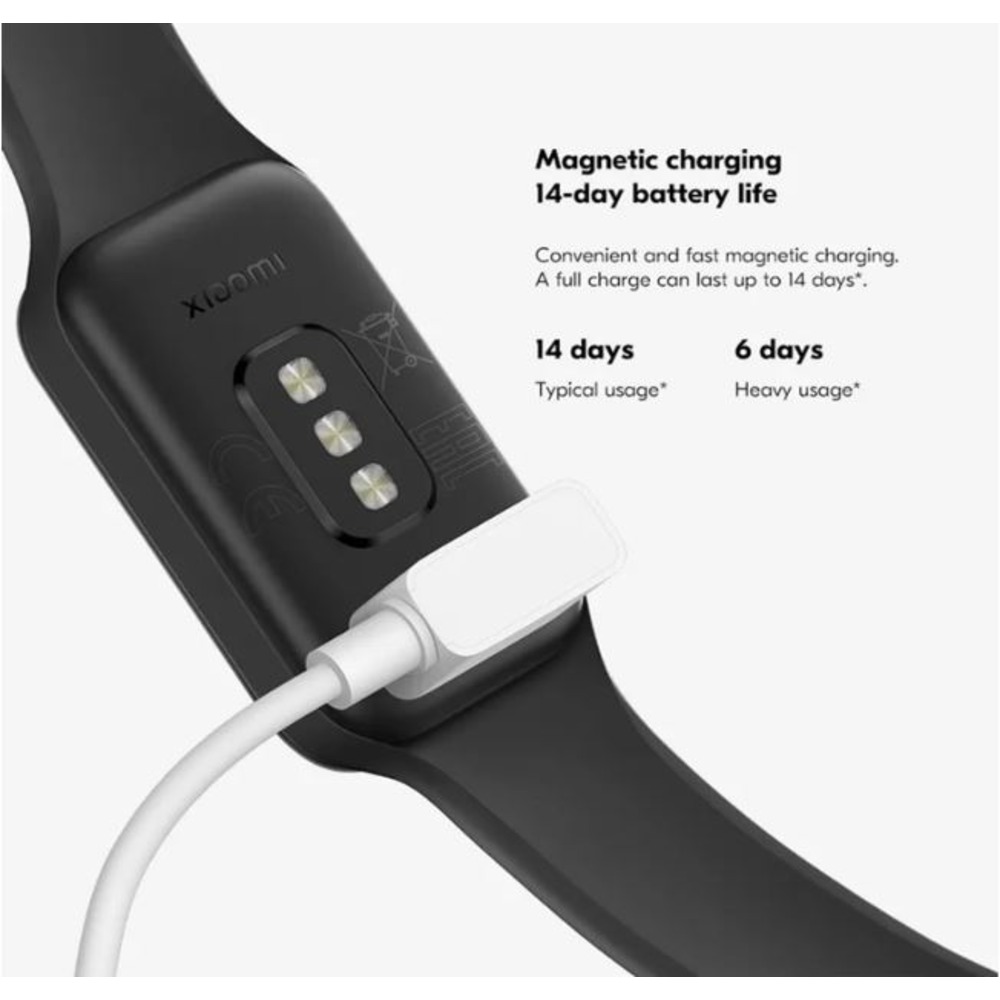Xiaomi Smart Band 8 Active Fitness Tracker & Activity Tracker with 1.47  LCD Display, 14-Day Battery Life, Blood Oxygen, Heart Rate, Sleep & Stress